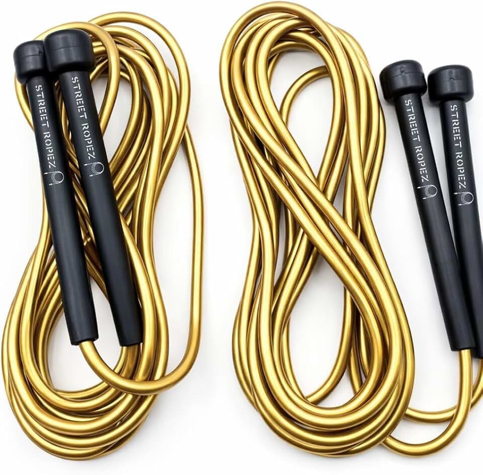 Street Ropez Royalty Double Dutch Jump Ropes (Set of 2) – 14 ft, Heavy-Weight, Tangle-Free, No Doubling Needed, Perfect for Beginners & Pros + Bonus Storage Bag