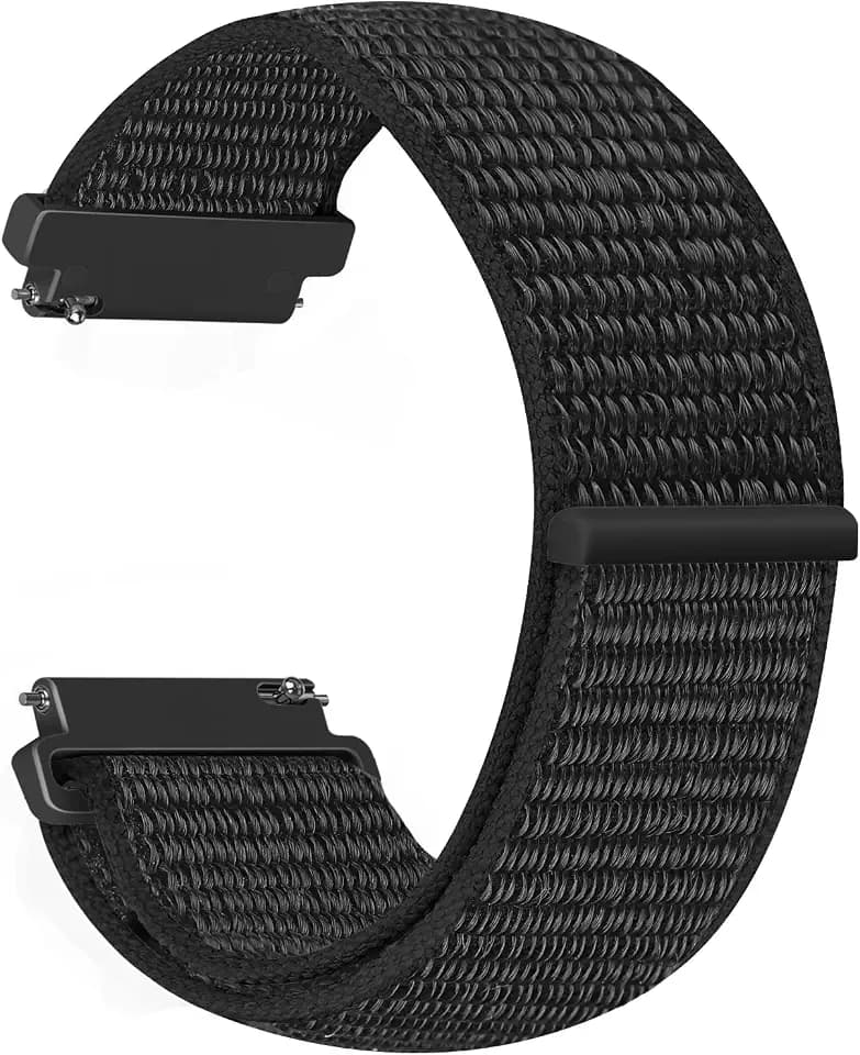 Vodtian 18mm Nylon Armband Kompatibel mit Garmin Venu 2S/Venu 3S/Vivoactive 4S/Vivomove 3S/Forerunner 255s/255s Music/265s, Schnellverschluss Ersatz Sport Loop Uhrenarmband für Damen Herren