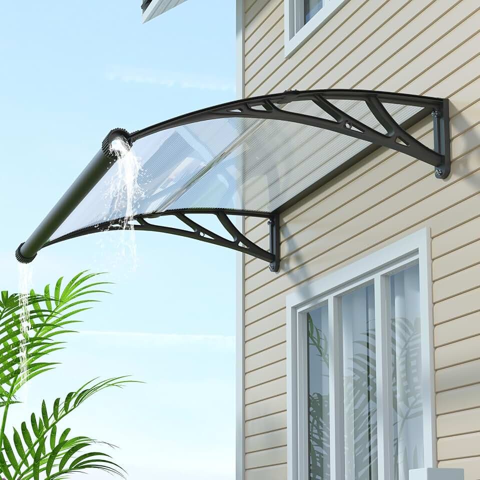 Door Awnings Exterior, 40x48in UV/Rain Proof Canopy for Outside
