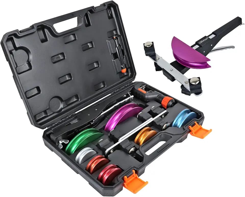 CARVALAX Pipe Tube Bender Set, No Reverse, for 1/4” to 7/8” O.D