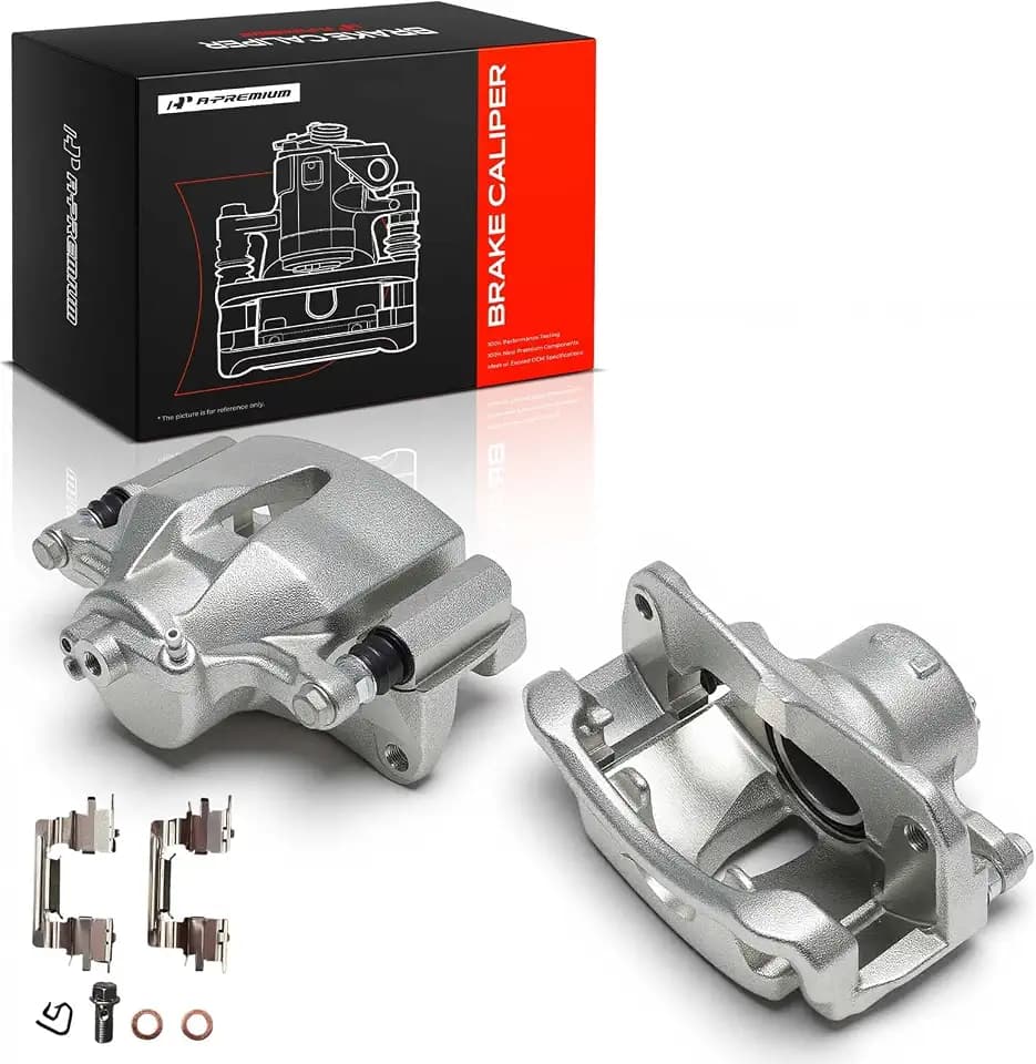 A-Premium Front Left and Right Side Disc Brake Caliper with Bracket