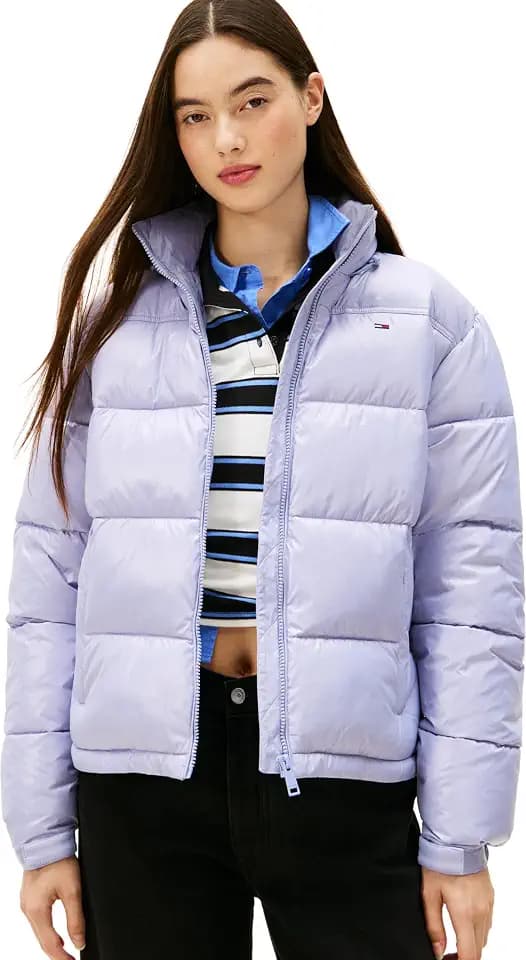 Tommy Jeans Damen Tjw Pckbl Hd Ess Pffr Shiny Ext Dw0dw22039 Puffer Jacket (1er Pack)