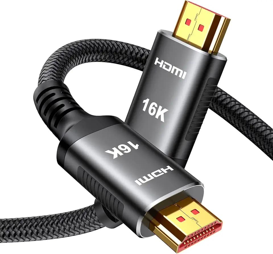 Snowkids 16K HDMI 2.2 Cable 96Gbps 10FT/3M, Ultra High-Speed HDMI to HDMI