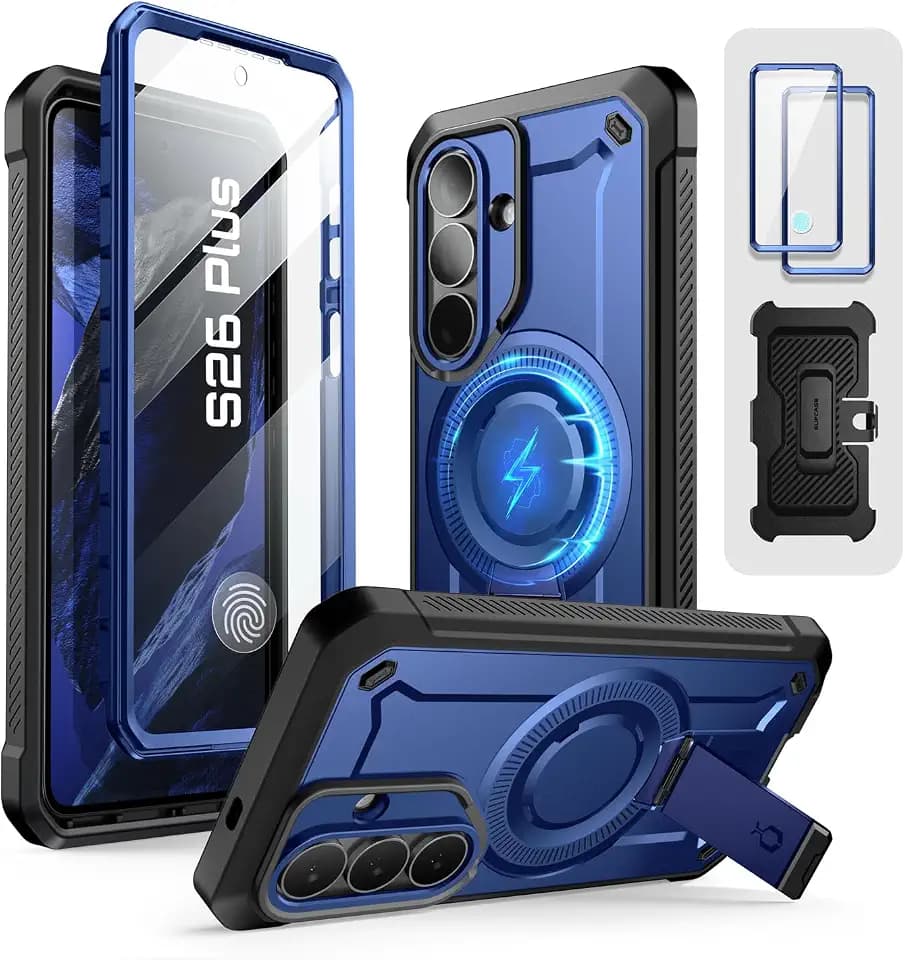 SUPCASE for Samsung Galaxy S26 Plus Case with Built-in Stand, Cobalt