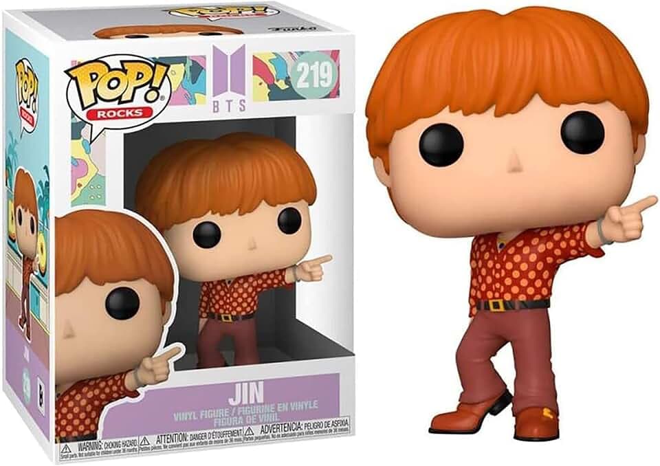 Funko Pop! Rocks: BTS - Dynamite - Jin - Vinyl-Sammelfigur - Geschenkidee - Offizielle Handelswaren - Spielzeug Für Kinder und Erwachsene - Music Fans - Modellfigur Für Sammler und Display