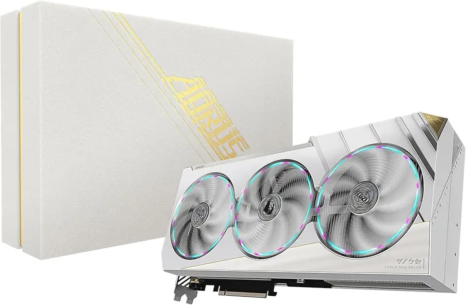Gigabyte AORUS GeForce RTX 4080 SUPER Xtreme Ice 16G Grafikkarte - 16GB GDDR6X, 256 Bit, PCI-E 4.0, 2700 MHz Core Clock, 3 x DisplayPort 1.4a, 1 x HDMI 2.1a, NVIDIA DLSS 3, GV-N408SAORUSX ICE-16GD