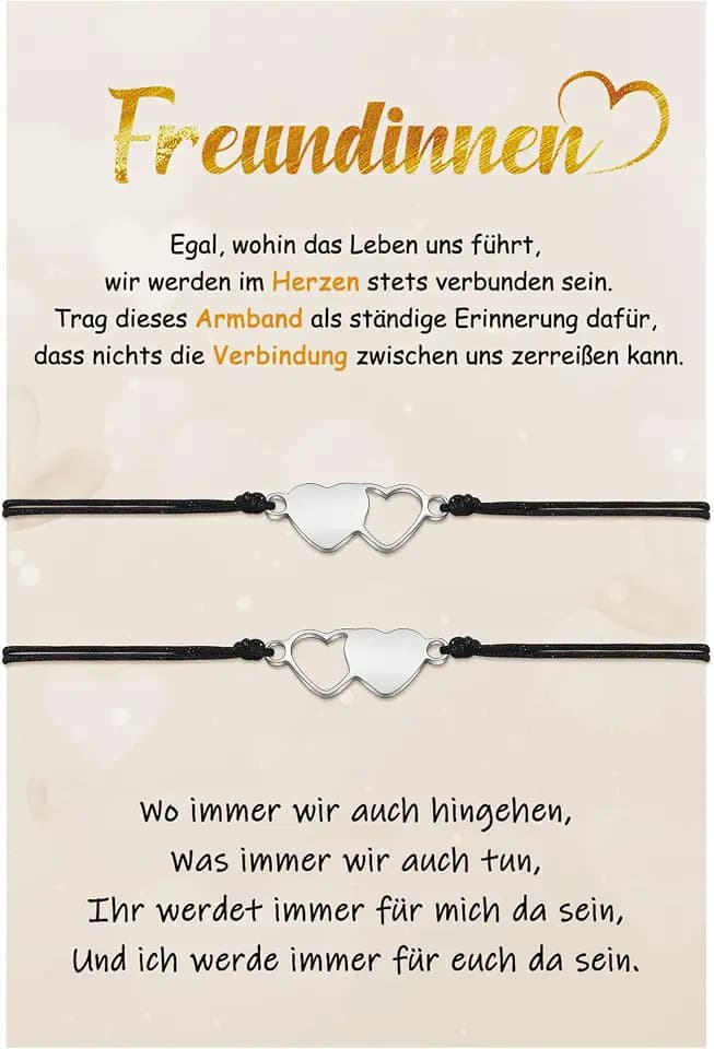 CheersLife 2/3/4/5 Stück Freundschaftsarmbänder, Schwester Geschenk