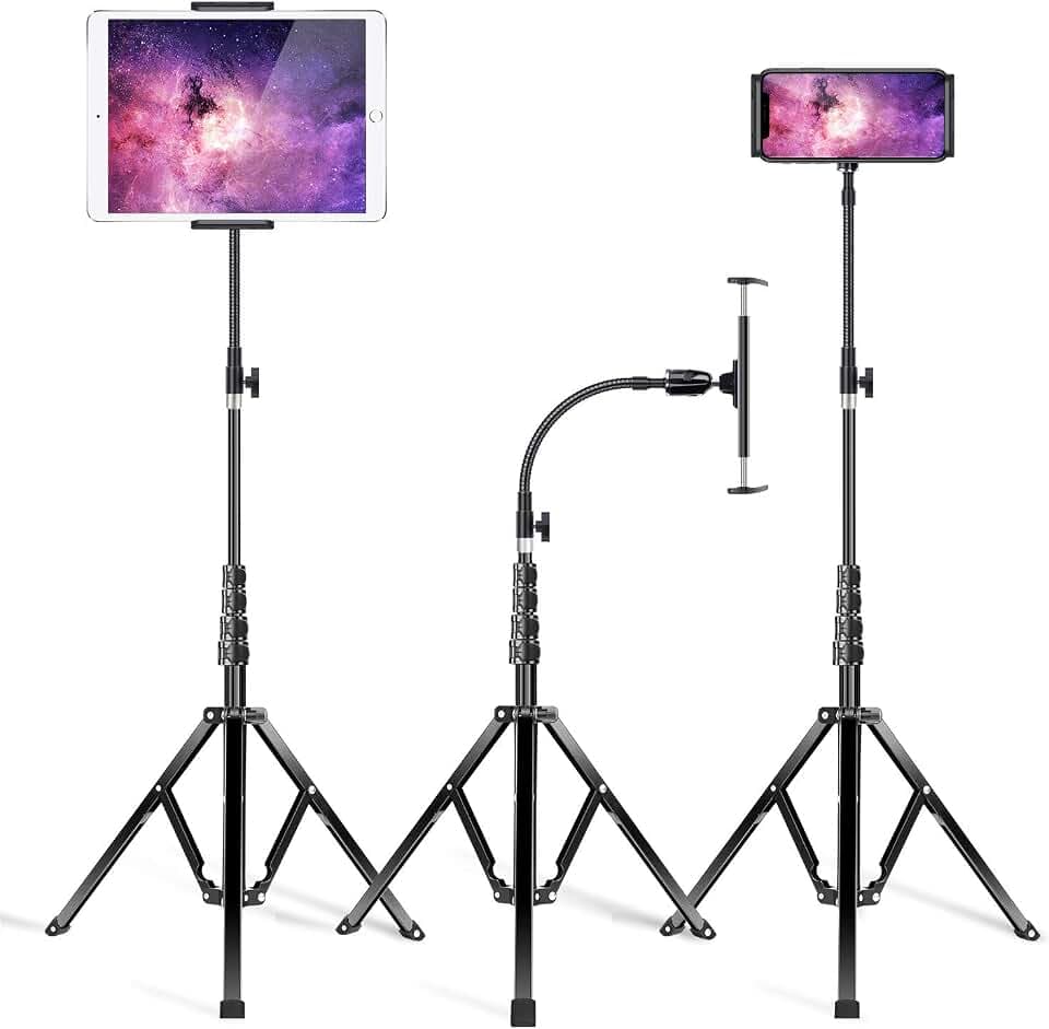 elitehood Metall Tablet Ständer Höhenverstellbar, 182cm Tablet bodenständer