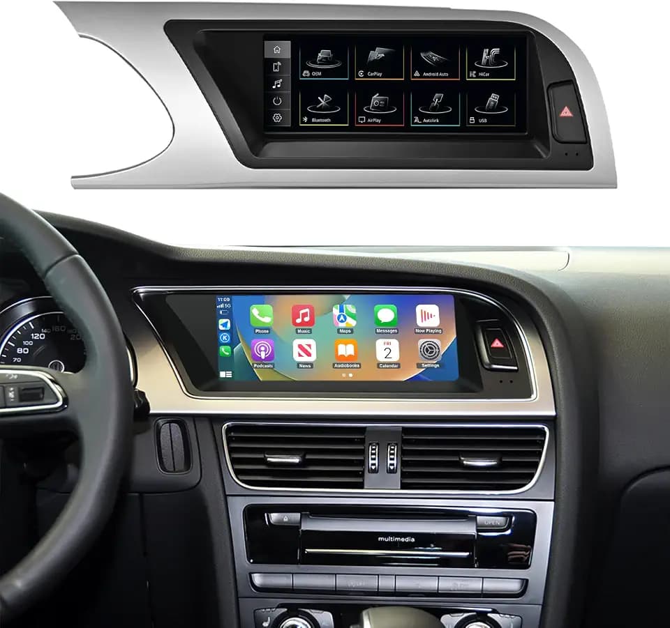 2026 8.9" CarPlay Android Auto Screen for Audi A5