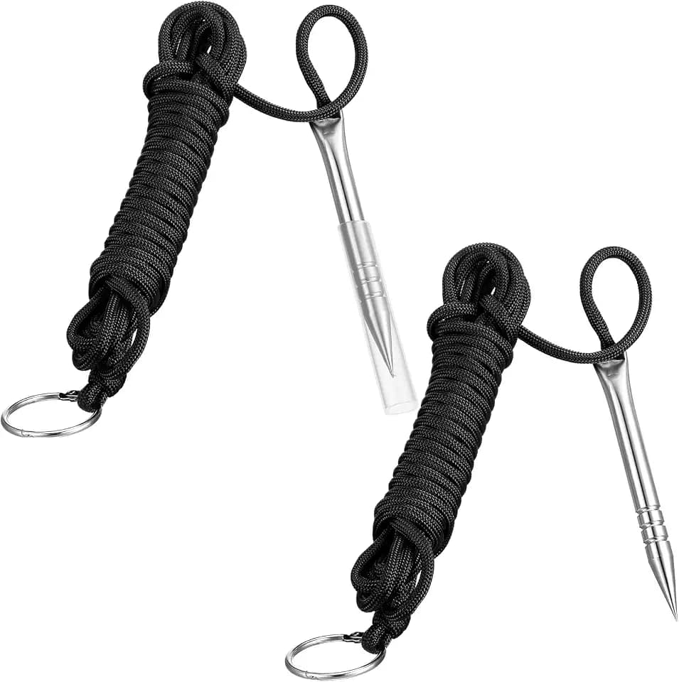 Soulchen 2 Pcs 10 ft 550lb Paracord Fishing Stringer