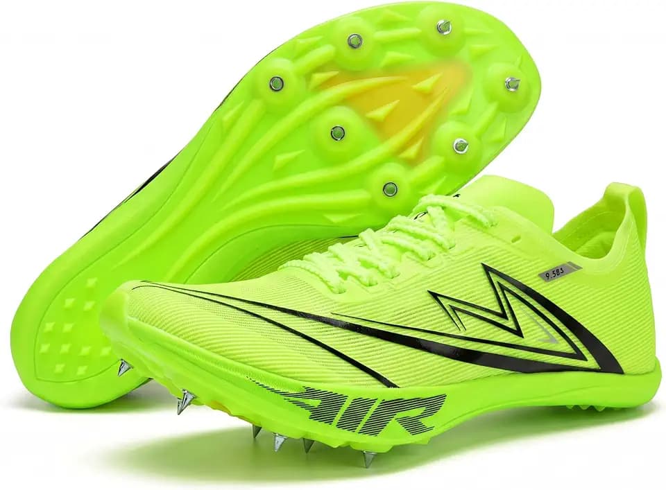 Track and Field Spikes Shoes Men Women Full Length Carbon Plate Running Shoes with Air Cushion Track Race Jumping Sneakers Professional Running Track Spikes Shoes