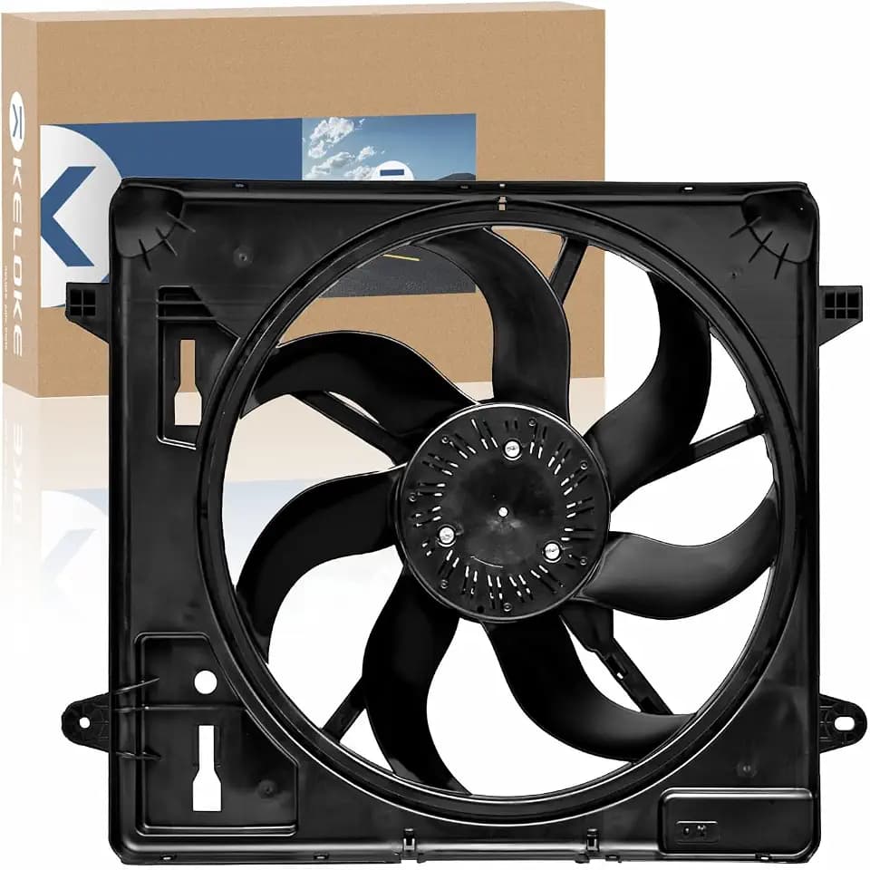 KELOKE Engine Radiator Cooling Fan Assembly with Brushless Motor for Jeep