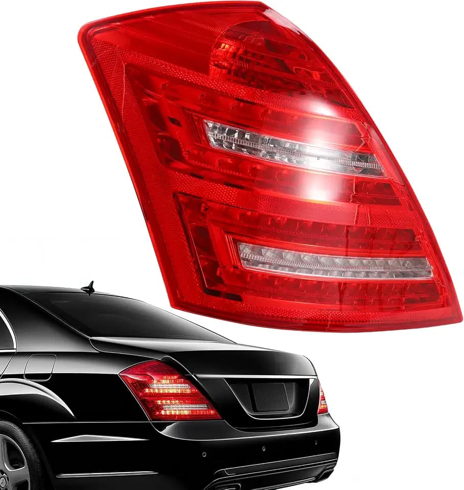 Outer Tail Light Lamp Assembly Compatible with Mercedes Benz S600 S550 W22 S63AMG S65AMG W22 2010 2011 2012 2013, S Class (Left Driver side)