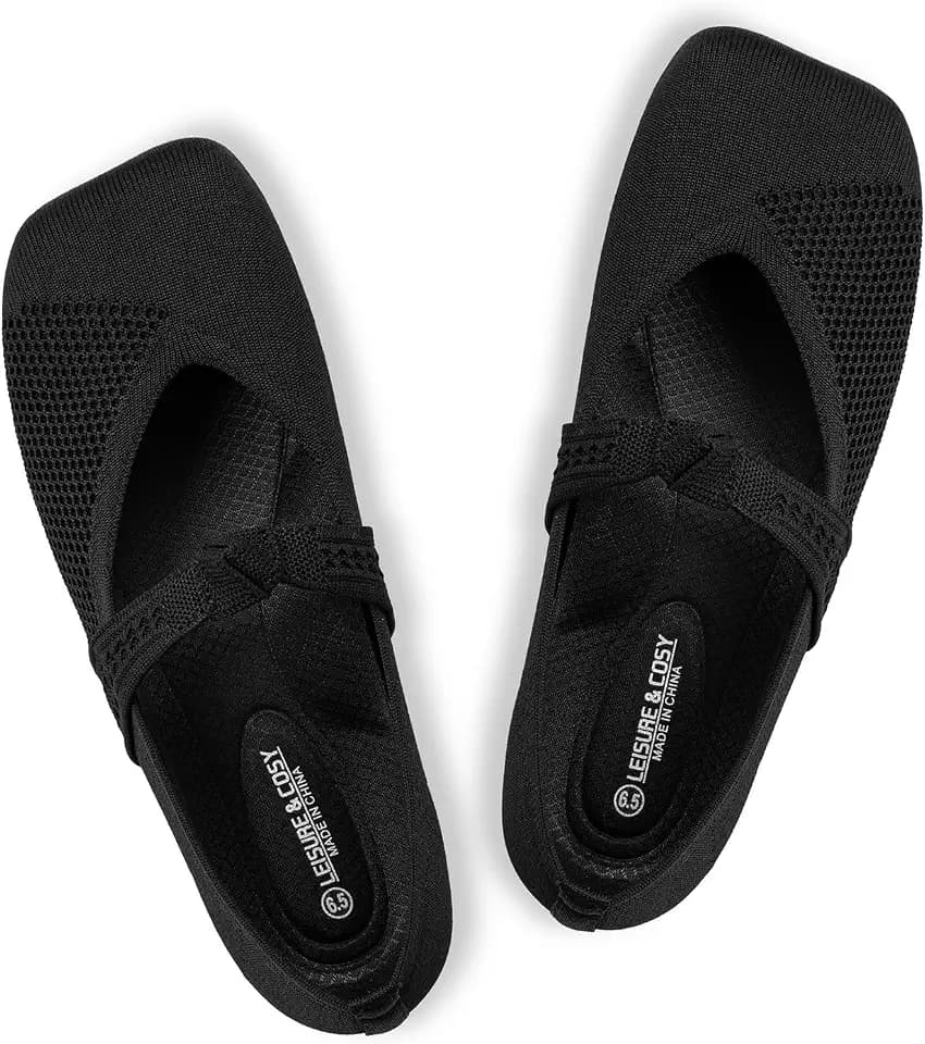 Women's Wide Toe Box Flat Mary Jane Ballet Flat