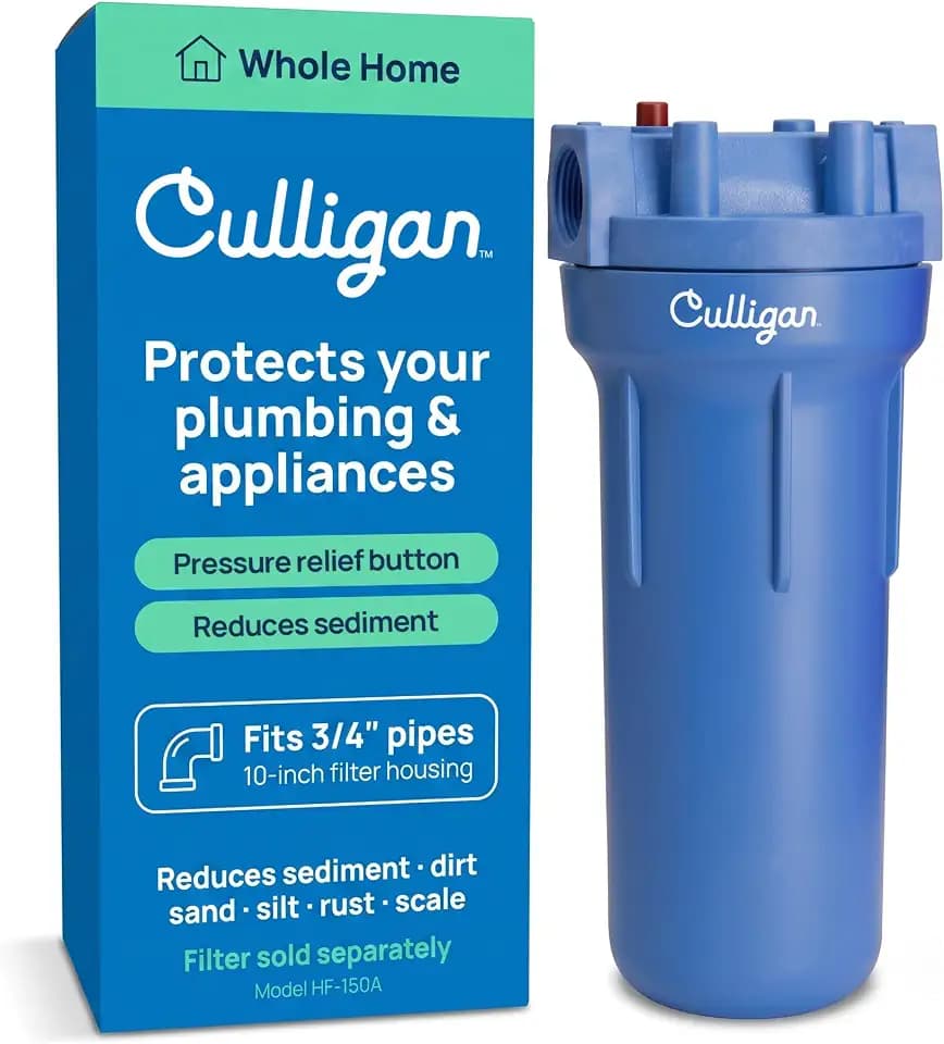 Culligan Whole House Water Filter System - for 3/4" Pipes, Fits 10 x 2.5 in