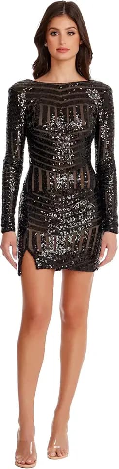 Dress The Population Women's Nathalia Bodycon Mini Dress