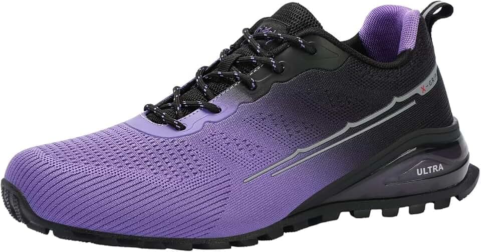 ikunka Men's Fashion Sneakers Lightweight Breathable Walking Shoes Tennis Cross Training Shoe Non Slip Trail Running Shoes