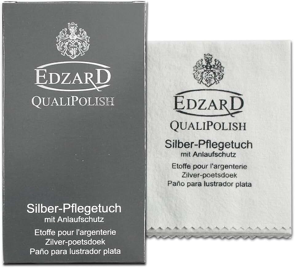 EDZARD QualiPolish® Pflegetuch (30 x 45 cm), für Silber, Messing und Gold