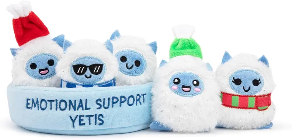 Emotional Support Yetis, Cuddly Stuffed Animals by Relatable