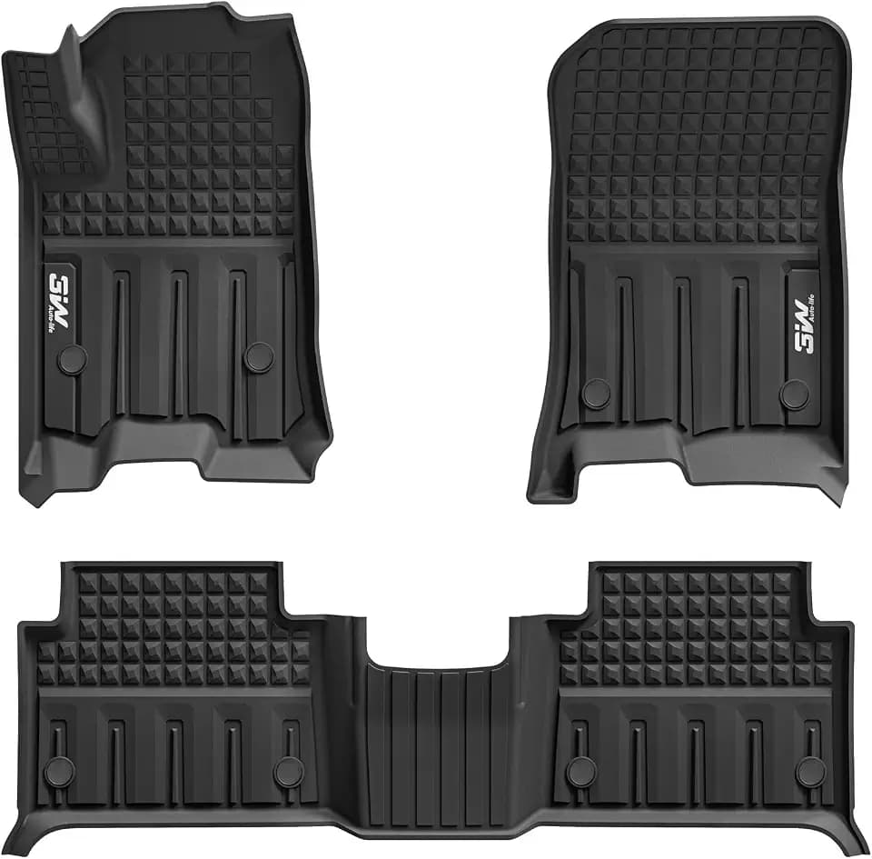 3W Floor Mats for Chevrolet Chevy Colorado/GMC Canyon Crew Cab 2023-2026