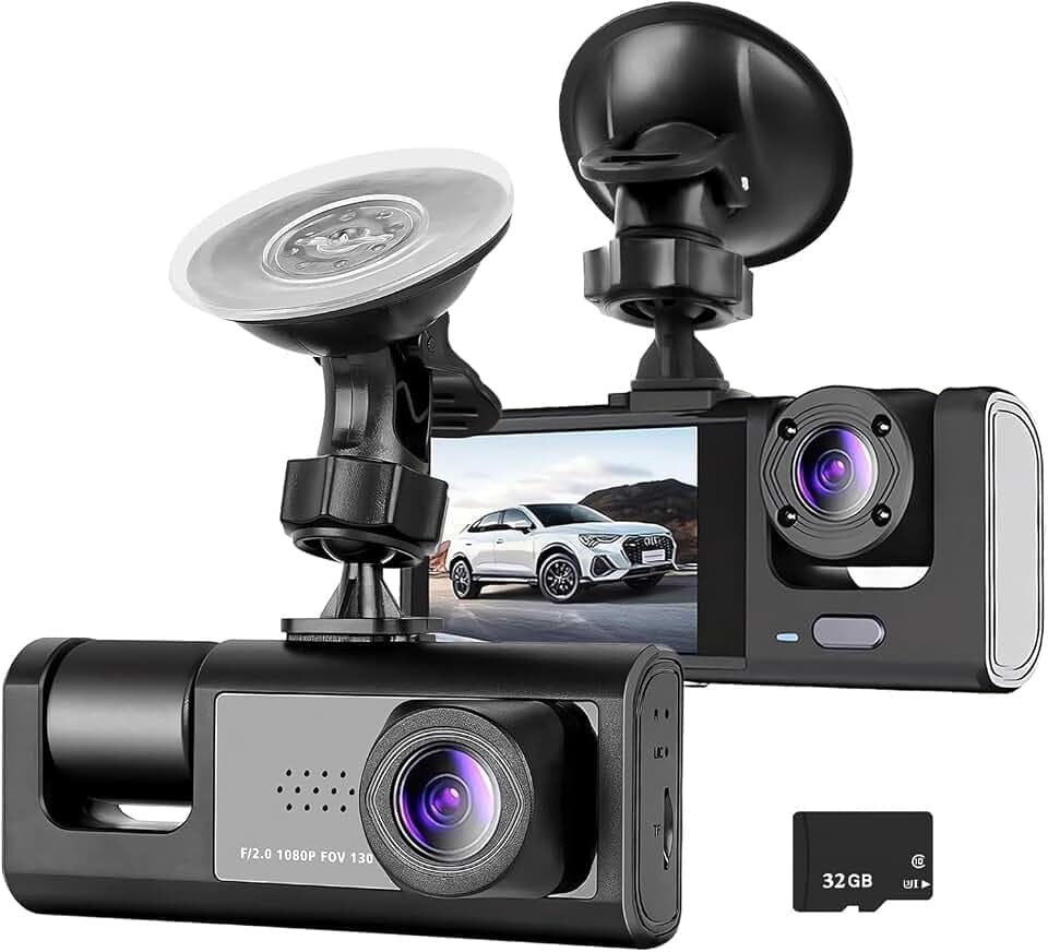Dashcam Auto Vorne Innen,mit 32GB Karte,HDR Nachtsicht,G-Sensor