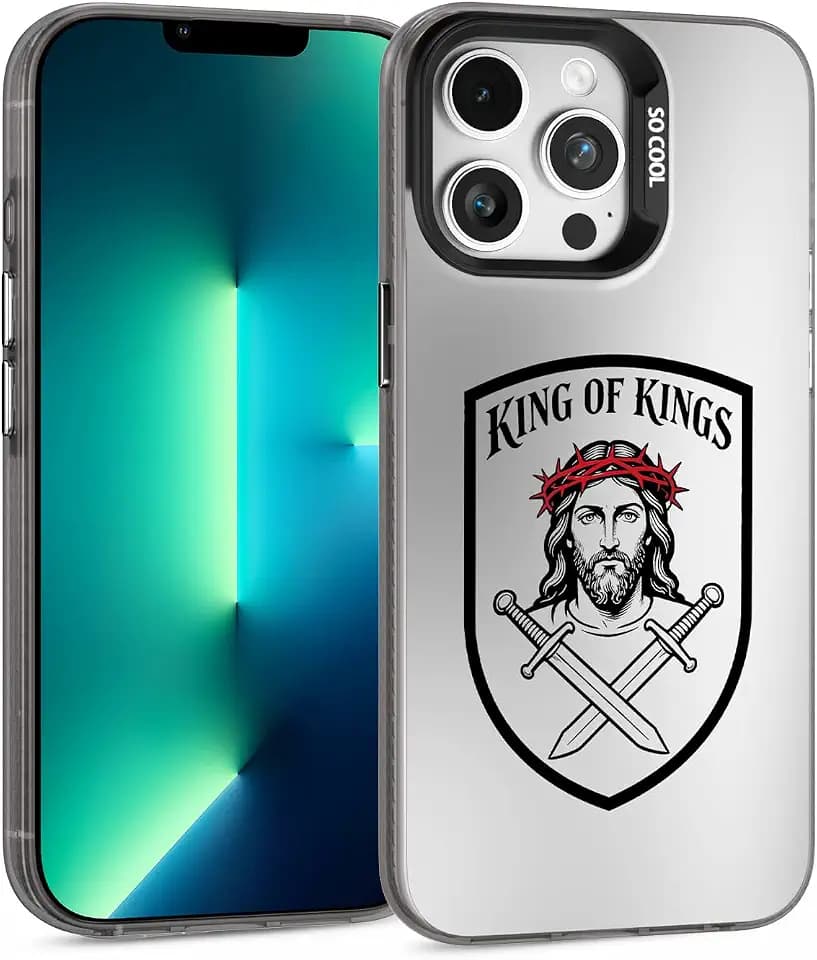 for iPhone 13 Pro Case, Jesus Swords Pattern Design Soft TPU Shockproof Protective Phone Cover, Slim Fit with 1mm Raised Screen & 2mm Raised Camera Edge Protection for Women Men Girls(iPhone 13)