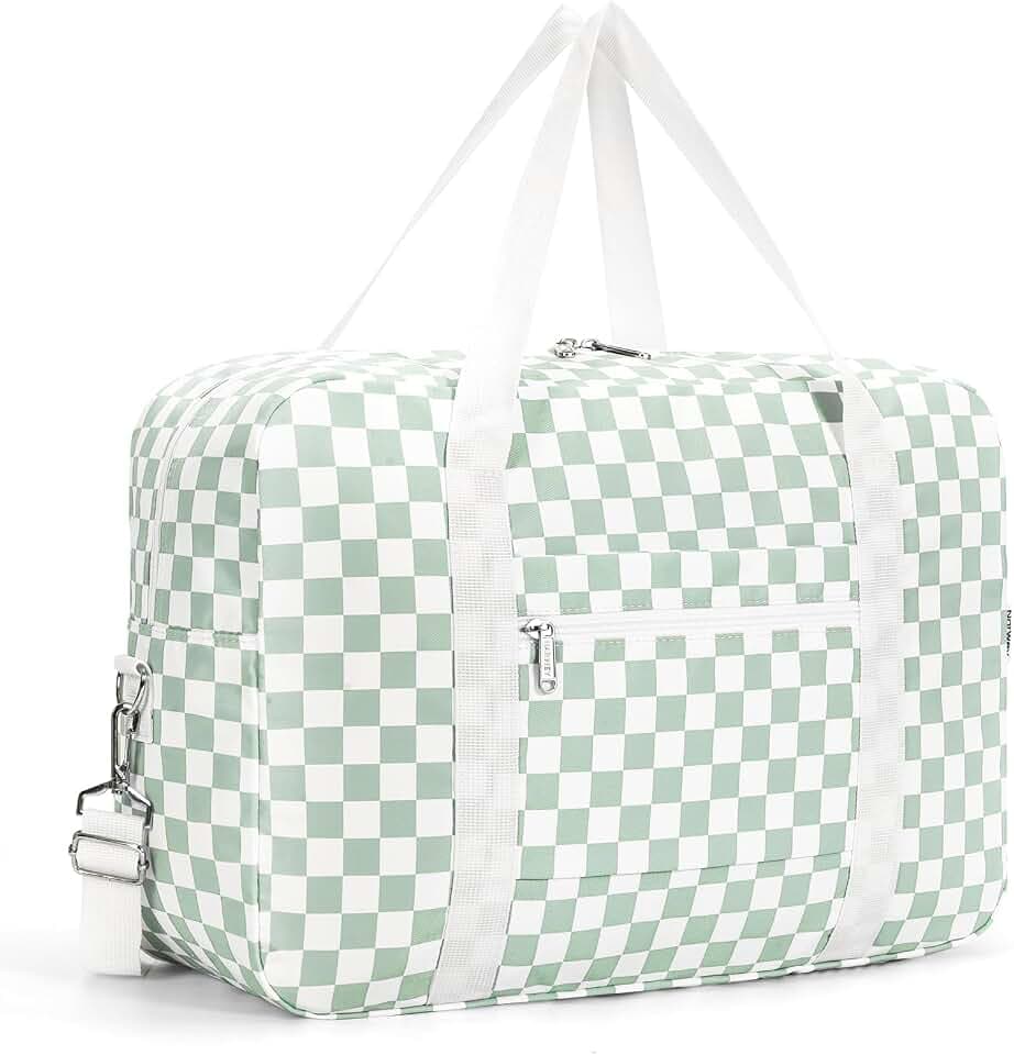 Narway Personal Item Travel Bag, Carry on Foldable Duffle Bag for Women Men