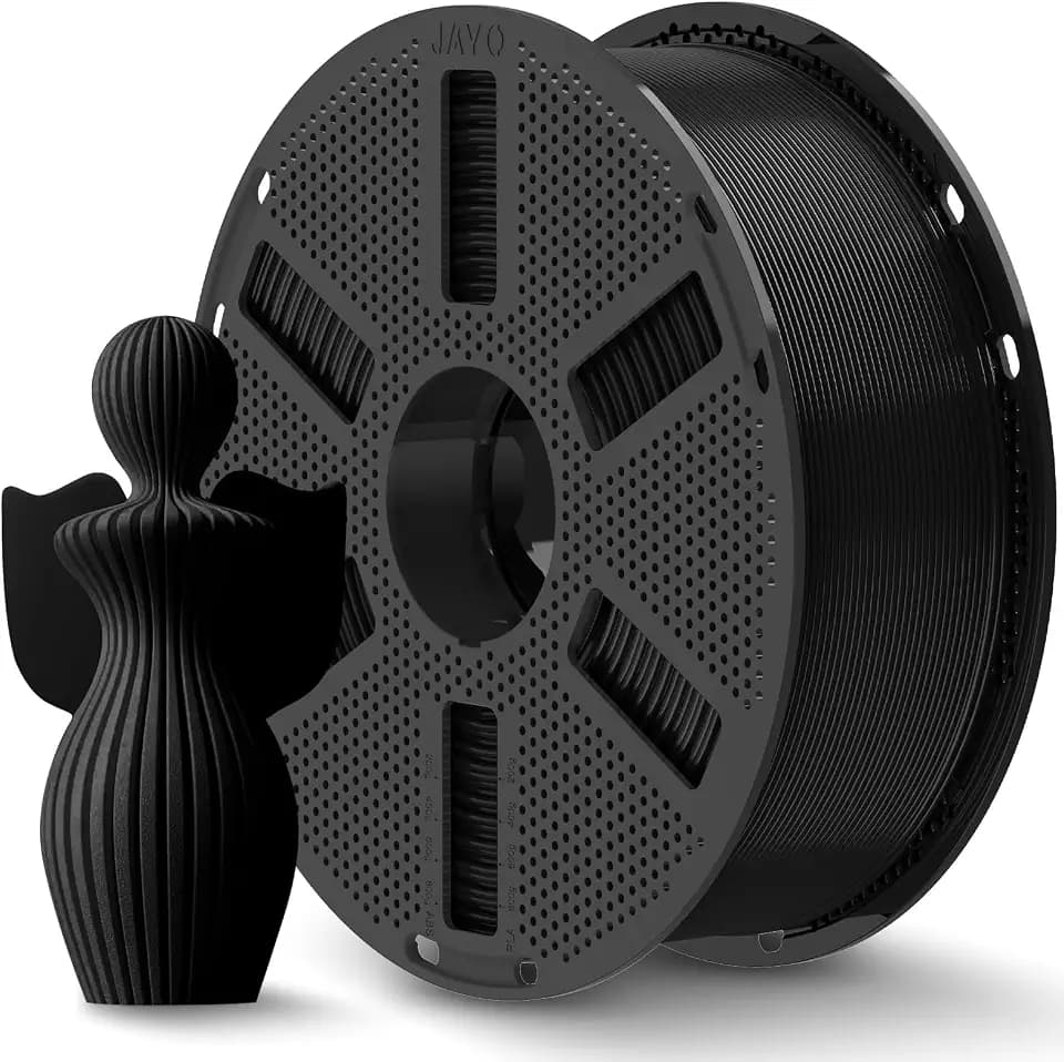 JAYO PLA+ Filament 1.75mm Schwarz 1.1KG, PLA Plus 3D Druck Filament