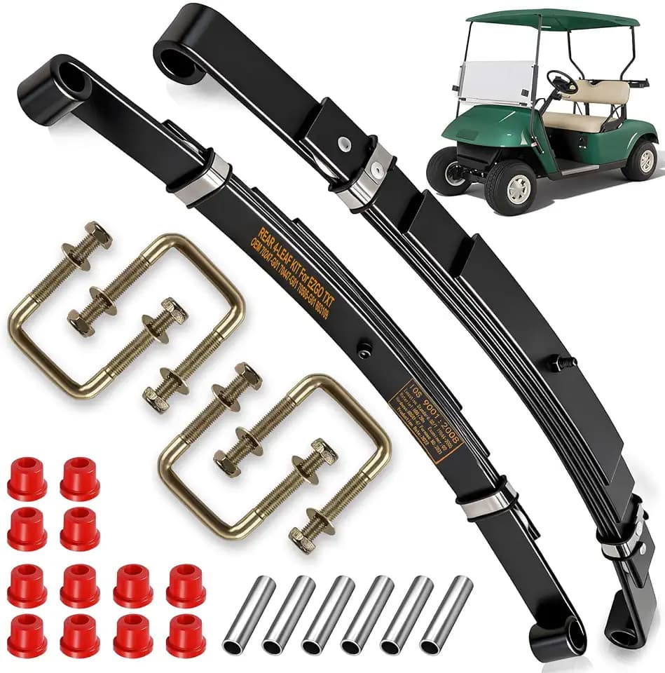 Golf Cart Heavy Duty Rear 4-Leaf Springs Kit for EZGO TXT/Medalist