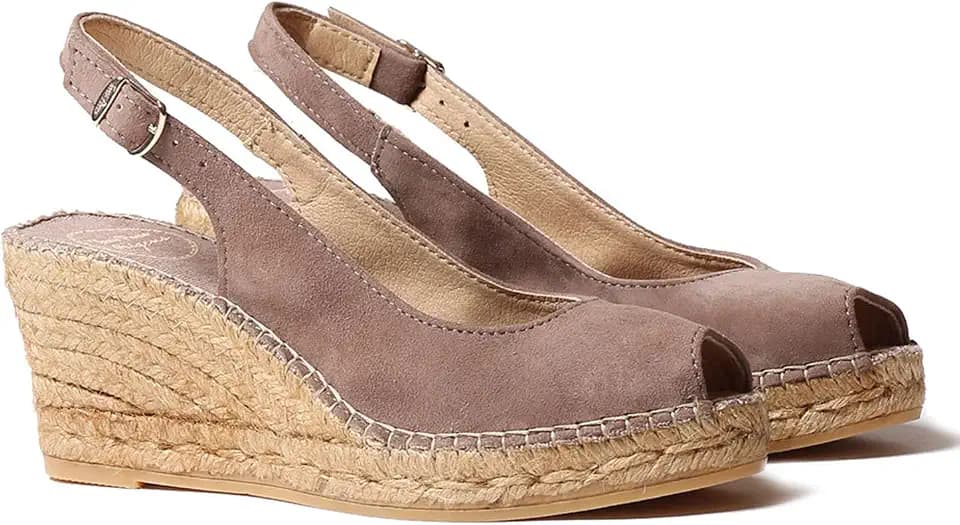 Toni Pons CALPE Keil-Espadrilles im Peeptoe-Stil für Damen aus Wildleder.