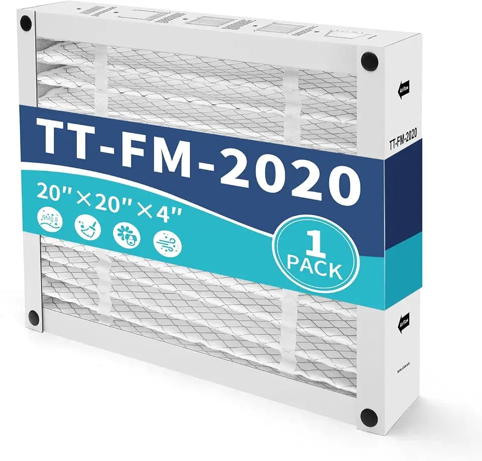 TT-FM-2020 Furnace Filter MERV 11 Collapsible Compatible with TopTech TTFM2020 TT-FM-2020QB TT-MAC-2020 and TT-MAC-2122, 20x20x4 (1 Pack)