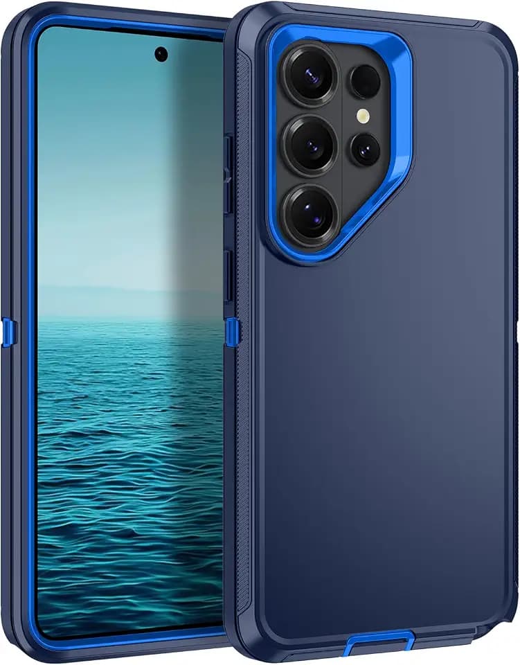 Golel for Samsung Galaxy S26 Ultra Case,[Heavy Duty Protection][Non-Slip][Shockproof] 3-Layer Rugged Cover Phone Case for Samsung Galaxy S26 Ultra,Dark Blue