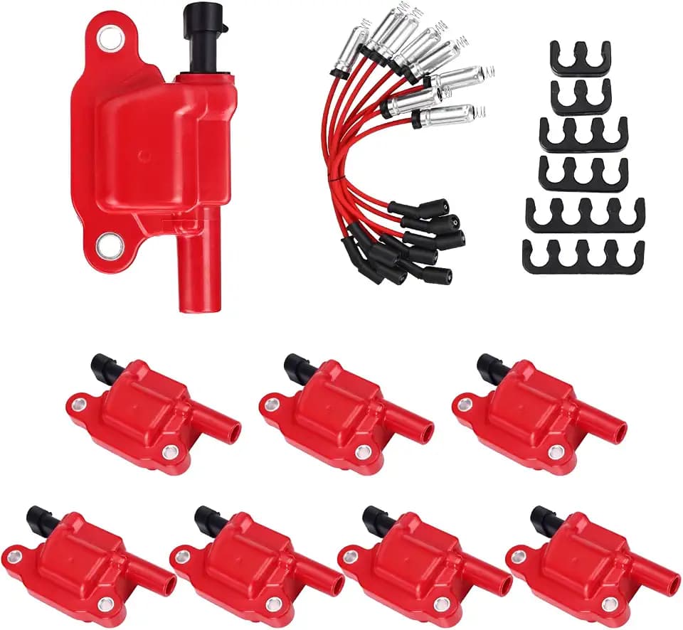 Ignition Coil Pack and Spark Plugs Wires for Chevy Silverado 1500 07-13