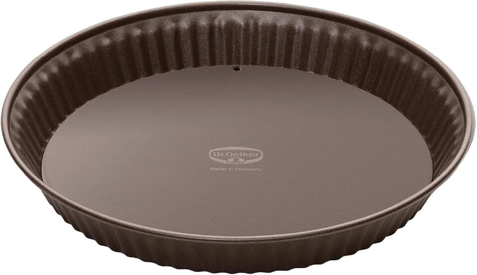 Dr. Oetker Quicheform mit Emaille-Hebeboden Ø 28 cm Back-Edition – Tarteform mit keramisch verstärkter Antihaft-Beschichtung, schnitt-& kratzfester Boden, hitzebeständig bis 230°C, 2400 ml