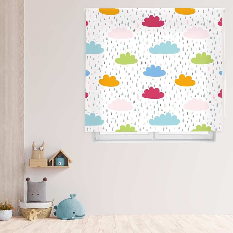 Blindecor Digital | Rollo lichtdurchlässig Bedruckt | Kinderfamilie | Modell F-LUVIACOLOR | 150 x 180 cm (Breite x Höhe) | Stoffgröße 146 x 175 cm | Fensterrollos