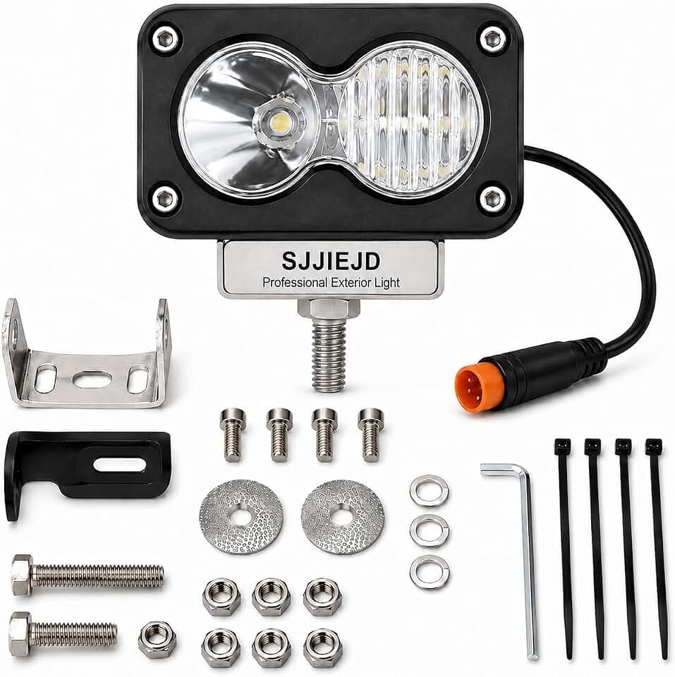 Baja Style Light ebike Headlight 3 pin Universal Motorcycle led Light