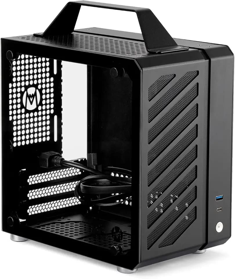 Mechanic Master C24 Mini ITX PC Case with Handle Black
