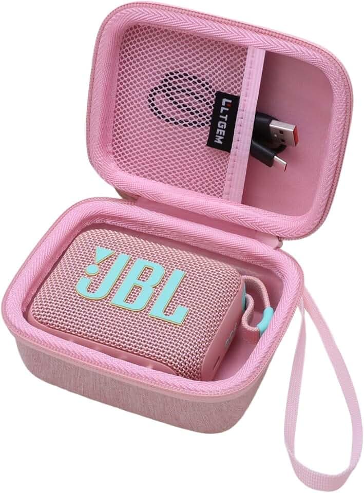 Case for JBL Go 4 /GO 5/Go 3 Ultra-Portable Waterproof Speaker Pink