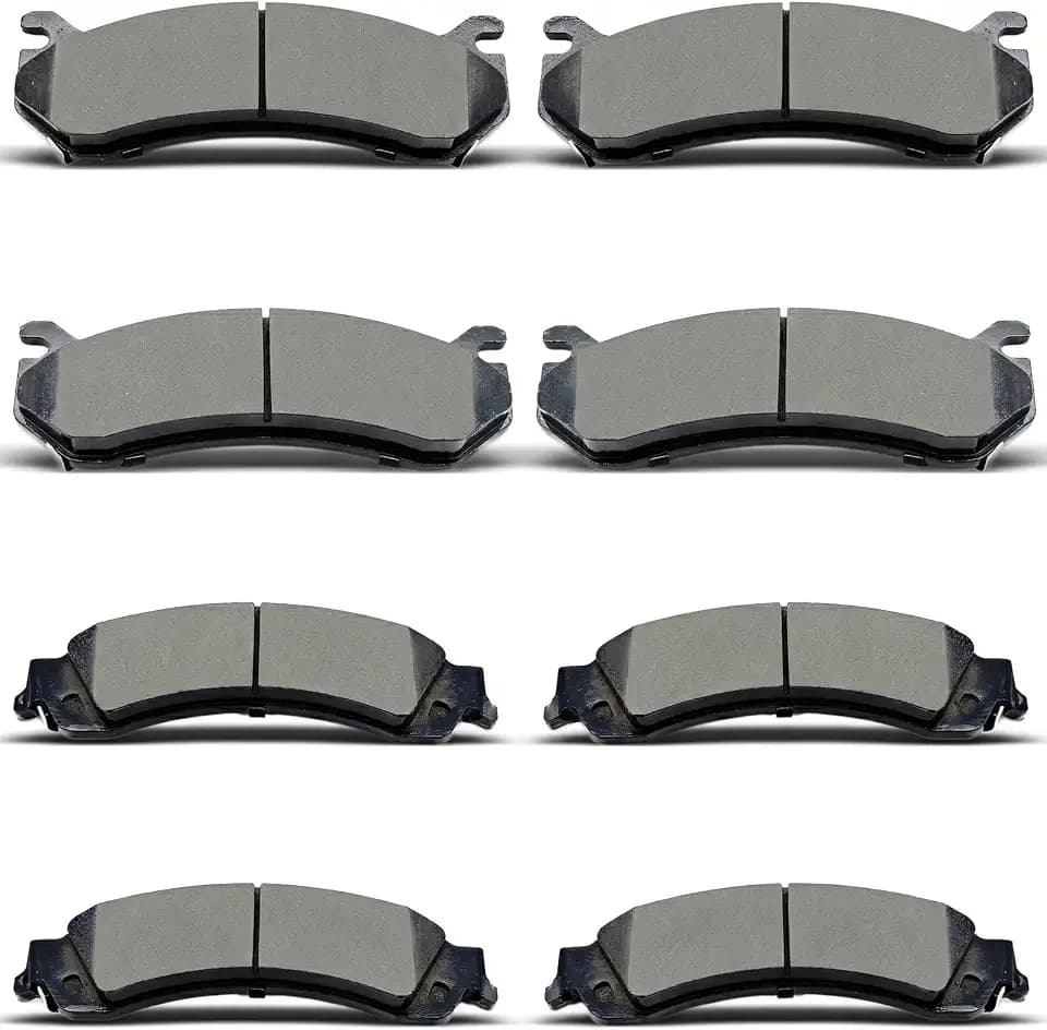 D785 D834 Front Rear Ceramic Brake Pads Set Fit For Cadillac Escalade/Escalade ESV/EXT,For Chevrolet Avalanche 1500/Silverado 1500 /Suburban 1500/Tahoe,For GMC Sierra 1500/Yukon/Yukon XL