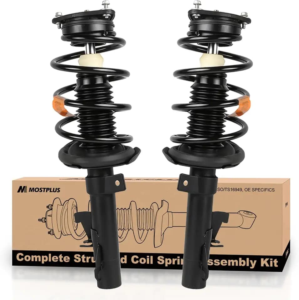 MOSTPLUS 2x Front Complete Strut Spring 172263 172264 Compatible for 04-13 Mazda 3 06-10 MAZDA 5 (Set of 2)