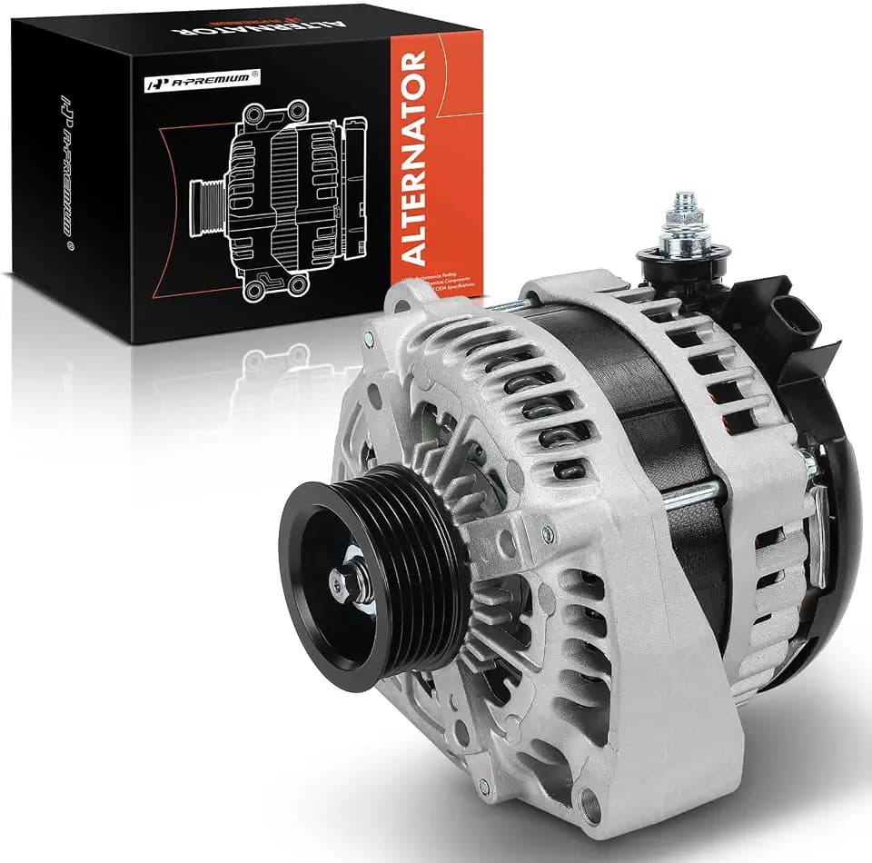A-Premium Alternator, 12V 220A 6-Groove Pulley CW, Compatible with Chevy