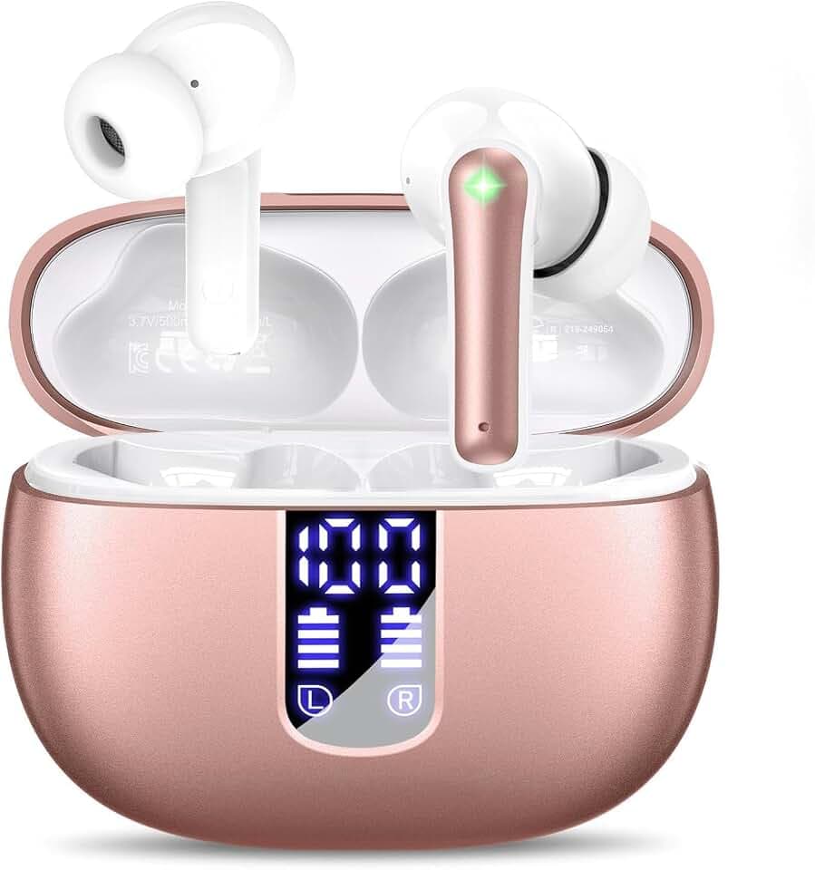Wireless Earbuds Bluetooth 5.4 Headphones with 48H Playtime Ear Buds