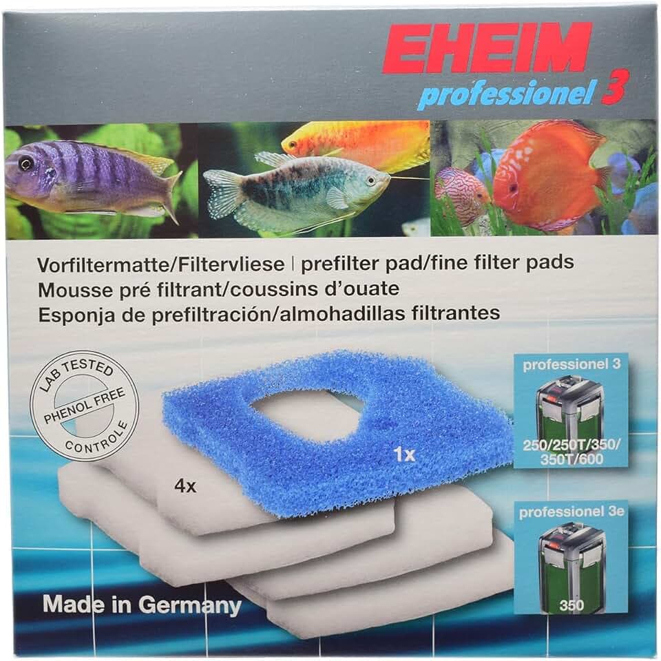 Eheim Set 1x Filtermatte und 4 x Filtervlies für Filter 2071, 2073 und 2075 professional III
