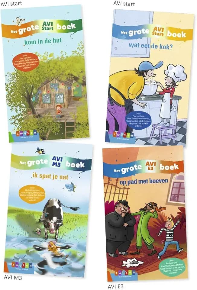 Pakket Grote AVI-boeken (4 titels)