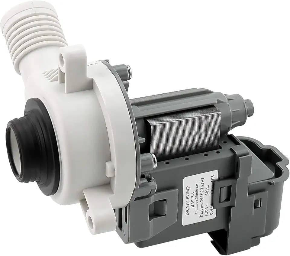 2026 UPGRADE W10276397 Washer Drain Pump by Blutoget -FIT for Whirlpool kenmore May.tag Washer- B40-3A drain pump Replacement for LP397 1874334 AP6018417 PS11751719 EAP11751719-10 Years WARRANTY