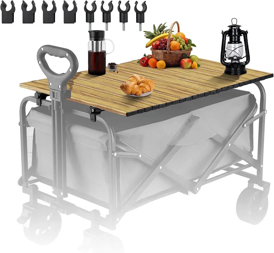 Metal Tabletop Board for Wagons Cart, Foldable Table 47"×24"
