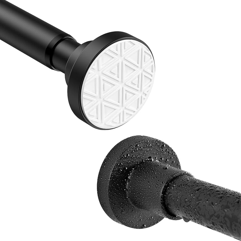 Duschvorhangstange ohne Bohren Gardinenstange ausziehbar 60-290 cm Ø 22 mm
