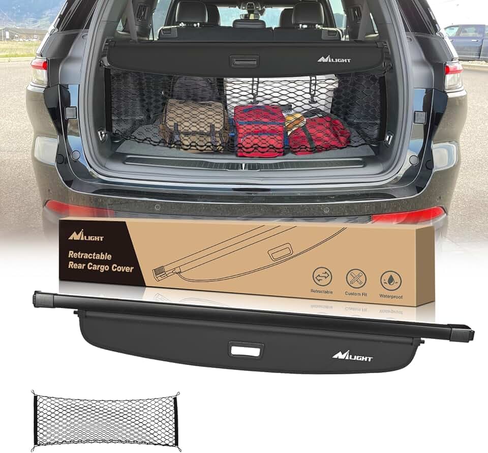 Nilight Trunk Cargo Cover for Jeep Grand Cherokee L 2021-2026 (3-Row Only)