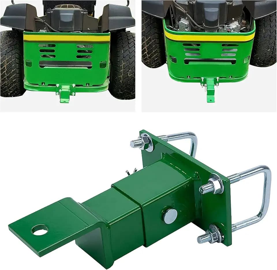 HECASA Zero Turn Mower Lawn Hitch Receiver Compatible with John Deere Gas Z Trak 400 Series Ztrac & 200, 400, 600 Series & Z224 Z225 Z245 Z445 Z425 Z465