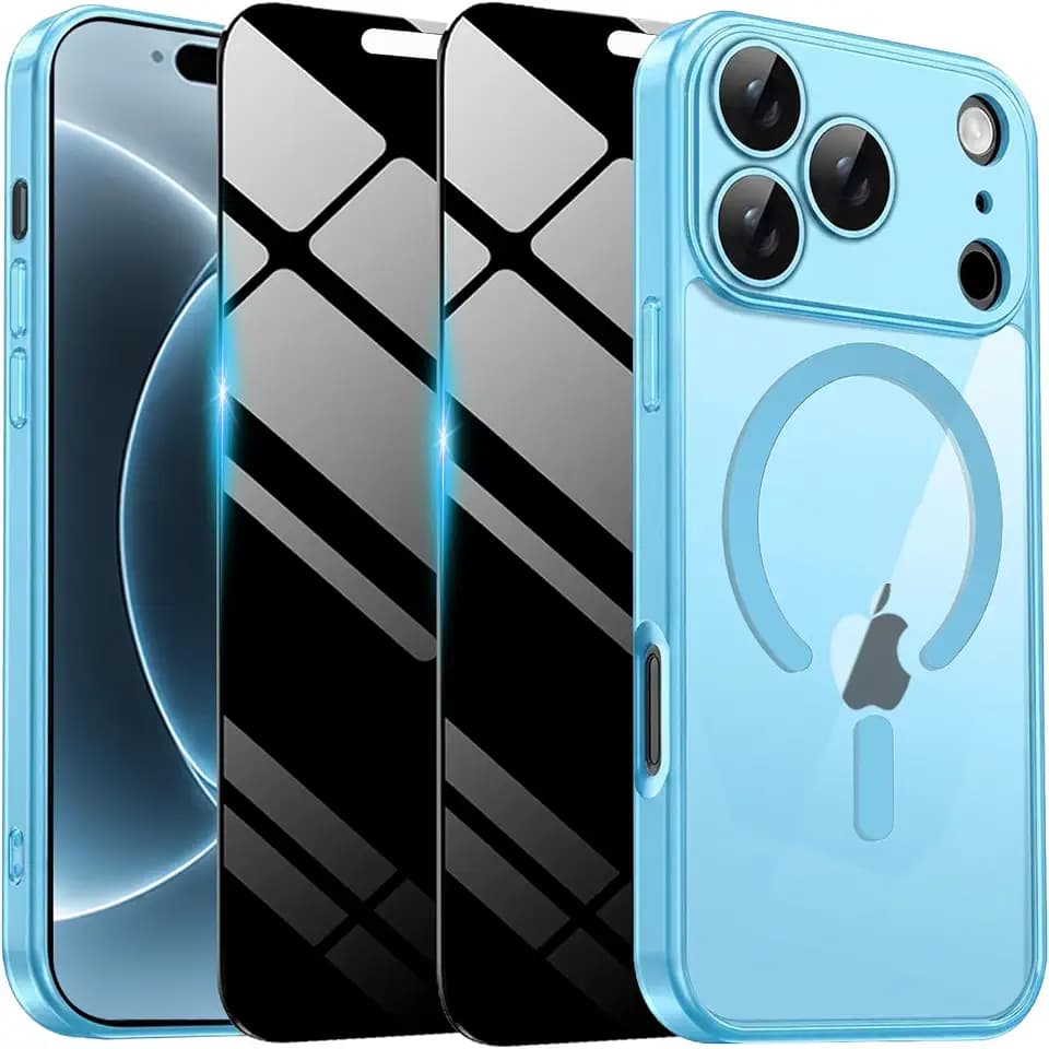 Magnetic Case for iPhone 18 Pro Max with Privacy Screen Protector